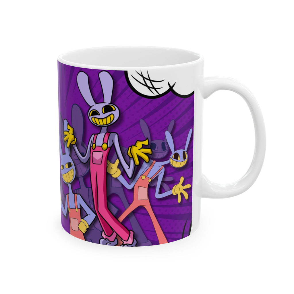 Jax The Amazing Digital Circus Purple Cartoon Bunny Rabbit Funny mug | 11oz Ceramic Coffee Mug