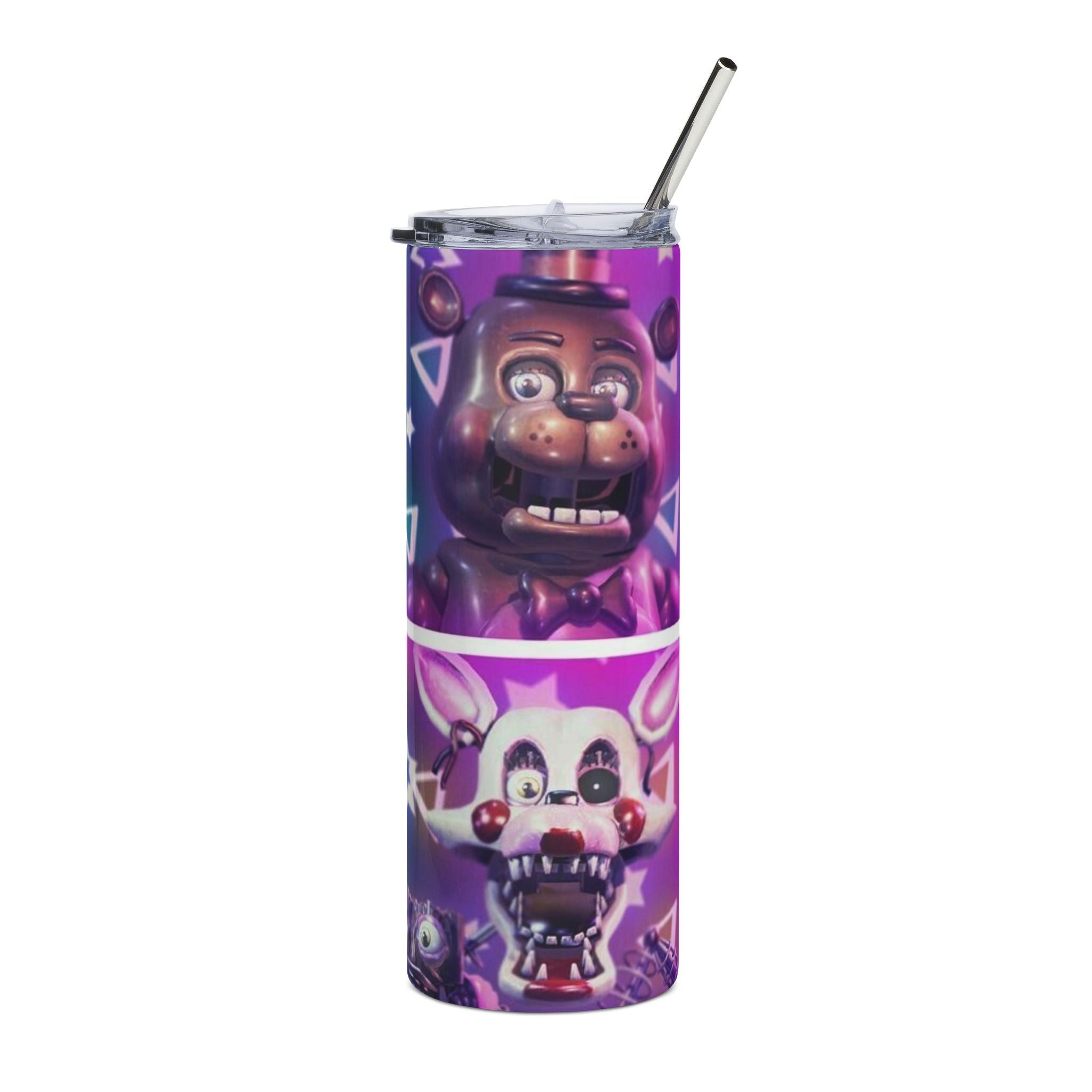 FNAF Five Nights at Freddys 2 Animatronics Collage Tumbler | 20oz Stainless Steel Tumbler