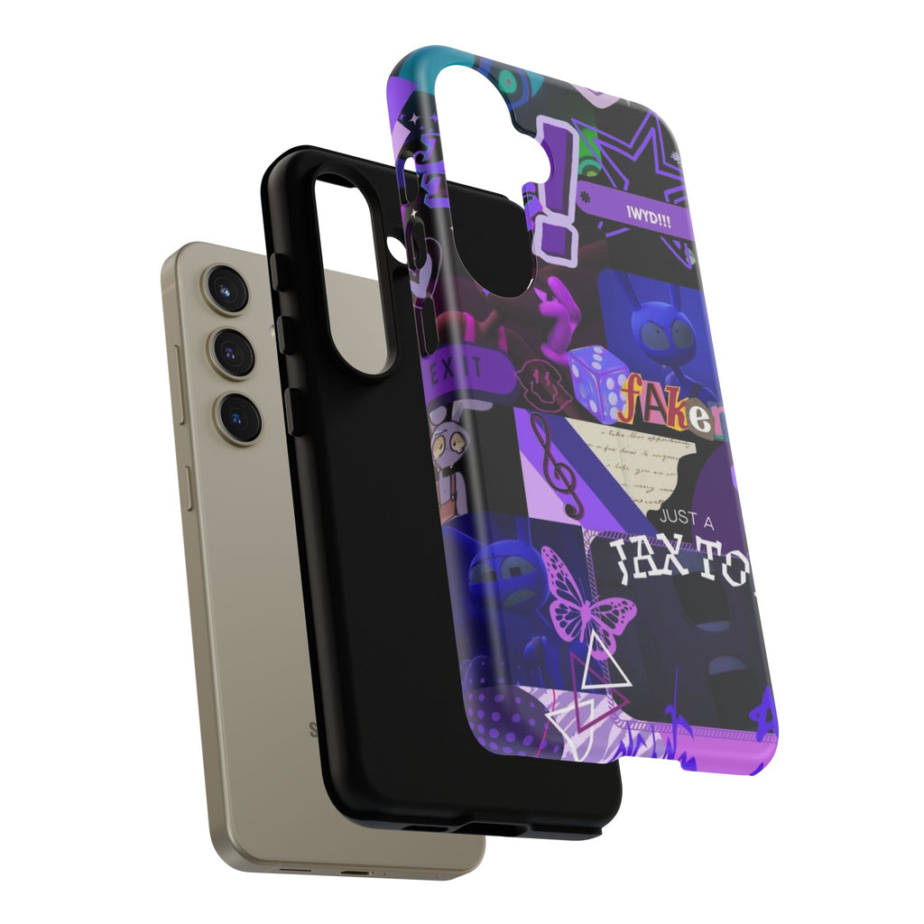 Jax The Amazing Digital Circus Purple Grunge Collage Phone Case | Tough Cases