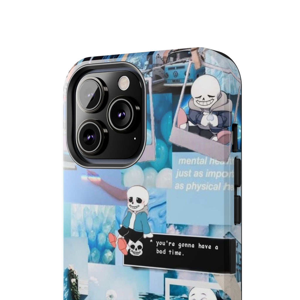 Undertale Sans Character Collage Tough Phone Case | Blue Aesthetic, Undertale-inspired
