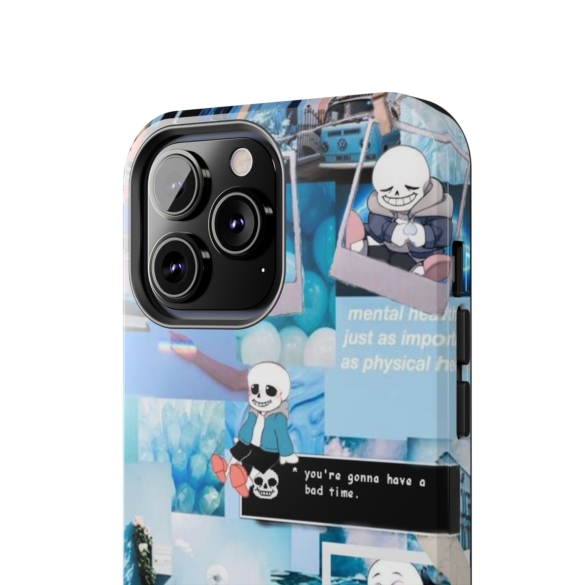 Undertale Sans Character Collage Tough Phone Case | Blue Aesthetic, Undertale-inspired