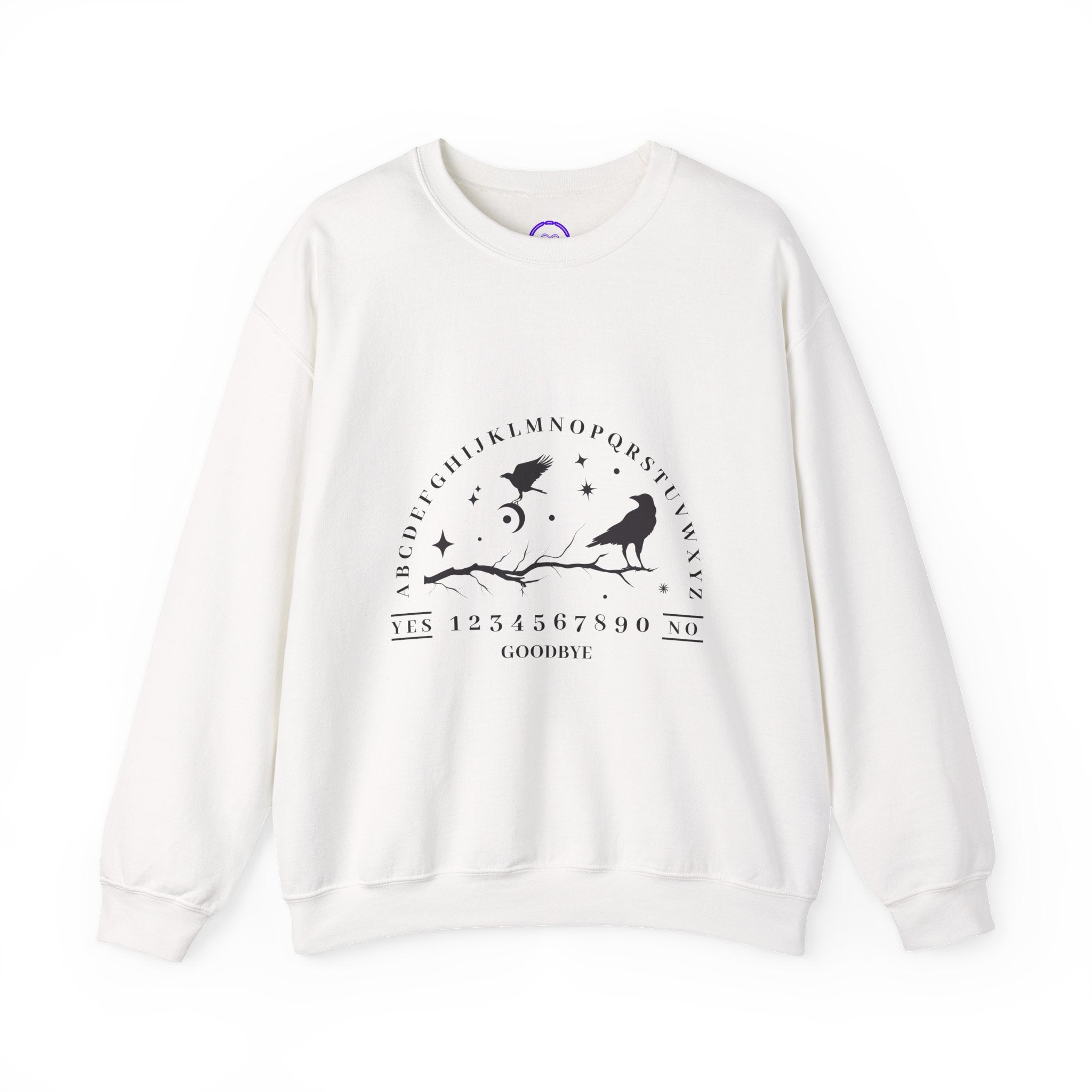 Ouija Board Crows Sweatshirt | Occult Spirit Board Crewneck