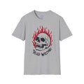 Flaming Skull Dead Wrong T-Shirt | Skull Graphic Tee