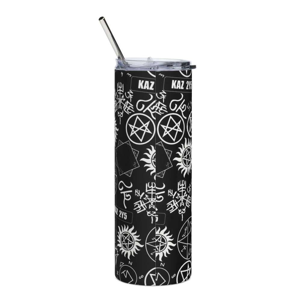 Supernatural Sigils Pattern Tumbler | 20oz Stainless Steel Travel Cup