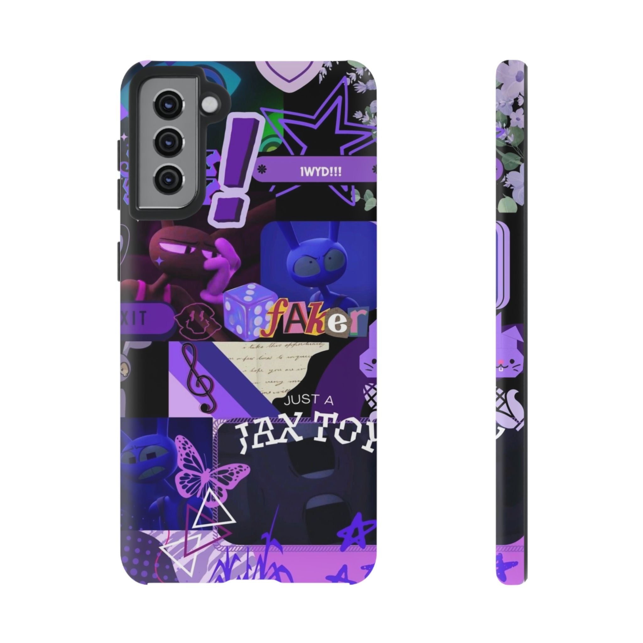 Jax The Amazing Digital Circus Purple Grunge Collage Phone Case | Tough Cases