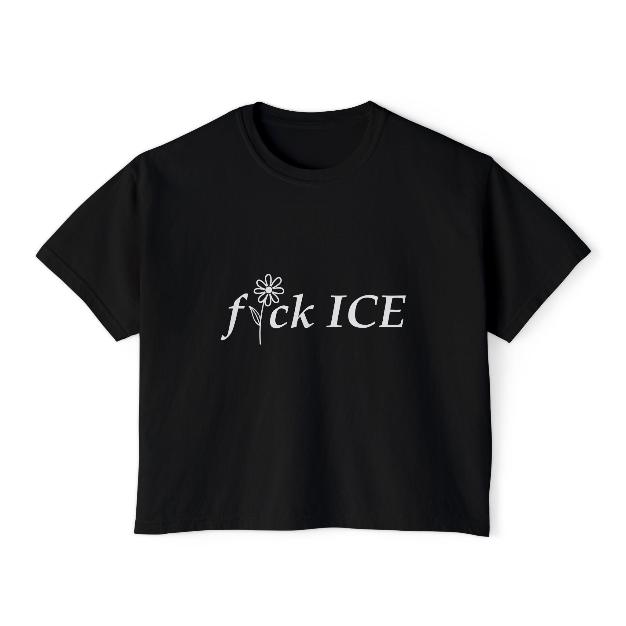 F*ck ICE boxy tee | activist slogan shirt | immigration protest top