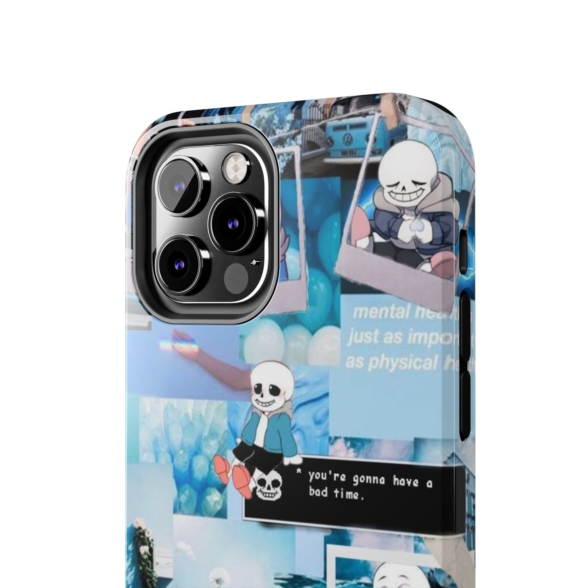 Undertale Sans Character Collage Tough Phone Case | Blue Aesthetic, Undertale-inspired