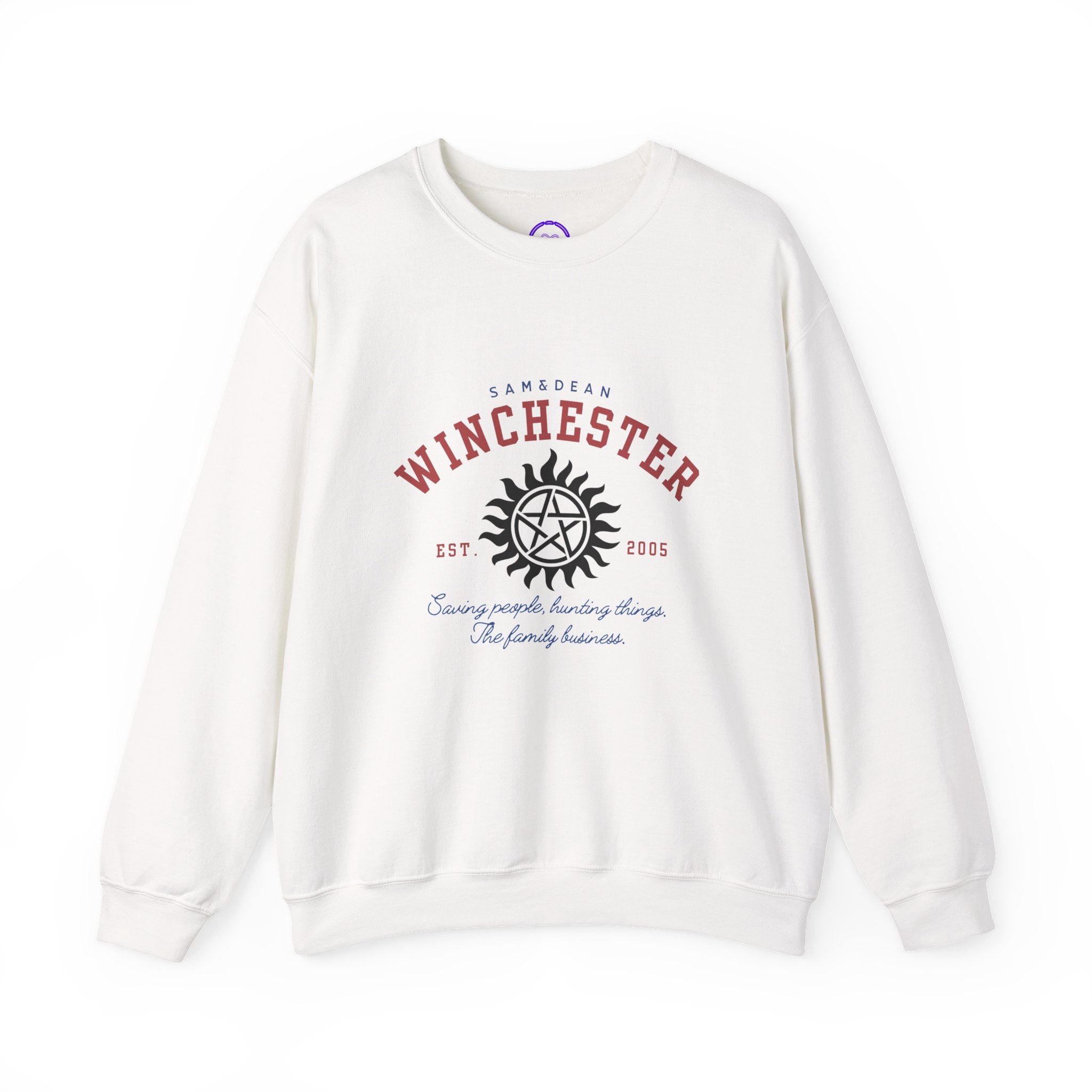 Supernatural Winchester Sigil logo Crewneck Sweatshirt | Supernatural-inspired