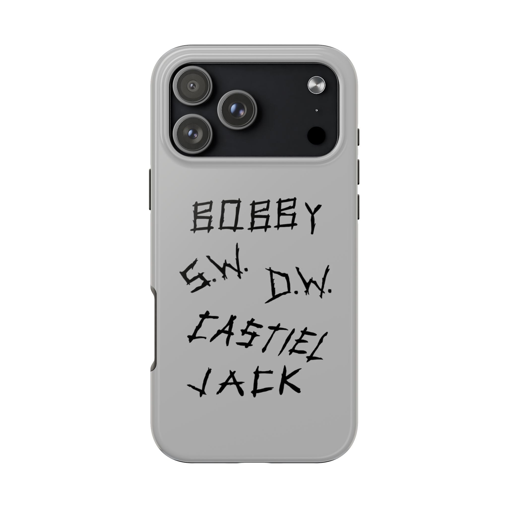 Supernatural Castiel Jack Sam Dean Winchester Handwritten Names Phone Case | Bobby S.W. D.W. Castiel Jack