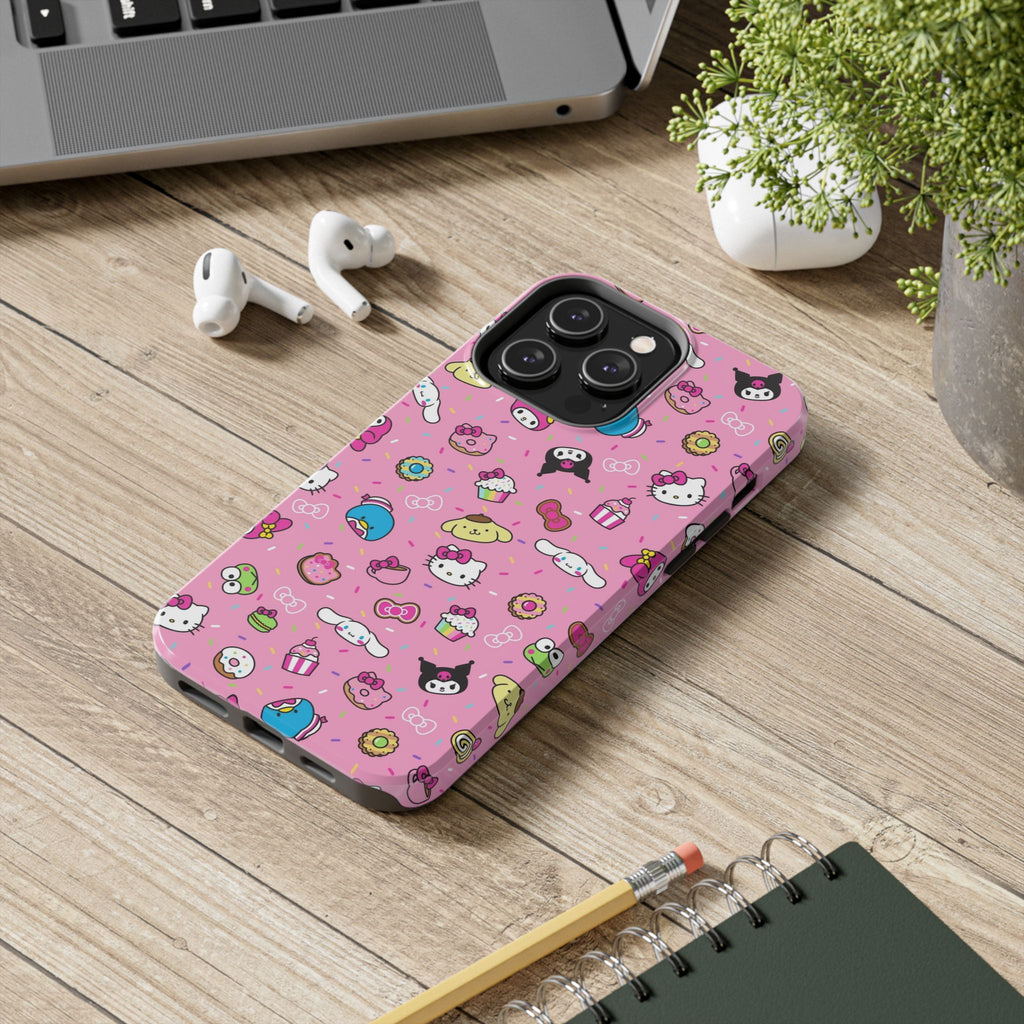Sanrio Hello Kitty Characters Pattern Phone Case | Tough Phone Cases