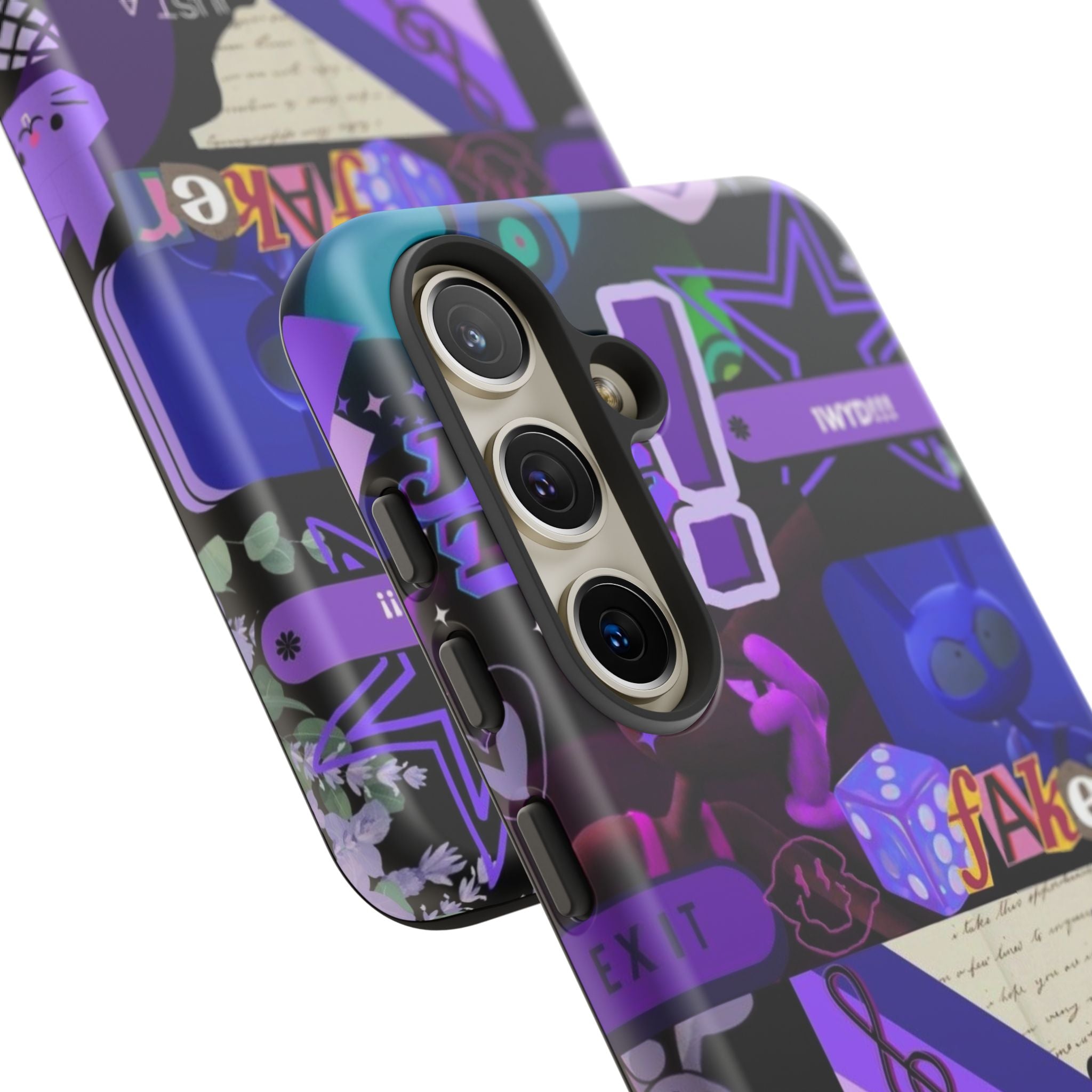 Jax The Amazing Digital Circus Purple Grunge Collage Phone Case | Tough Cases
