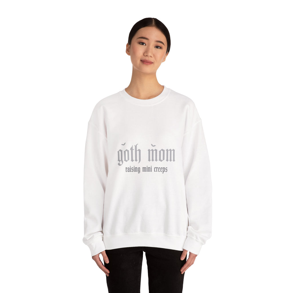 goth mom raising mini creeps Sweatshirt | Goth Motherhood Crewneck