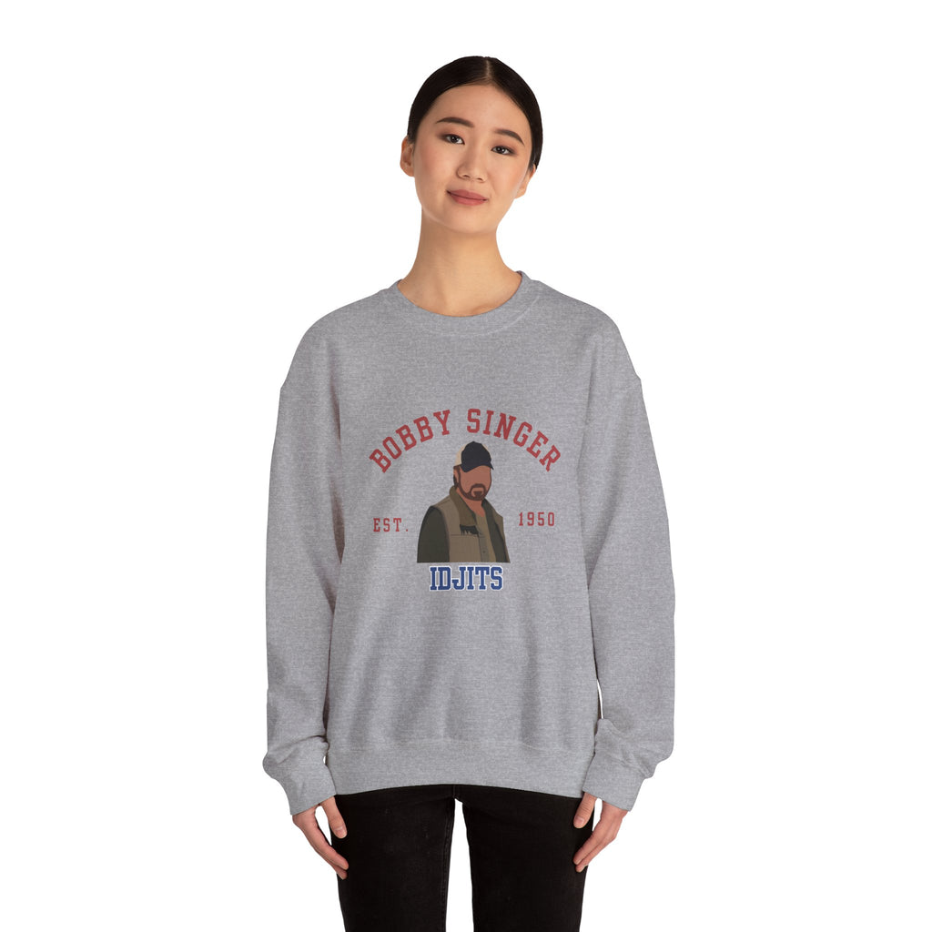 Supernatural Bobby Singer Illustration Crewneck Sweatshirt | Idjits Graphic Sweatshirt