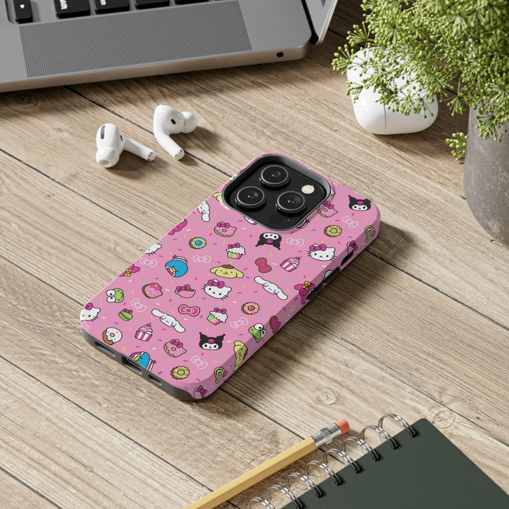 Sanrio Hello Kitty Characters Pattern Phone Case | Tough Phone Cases