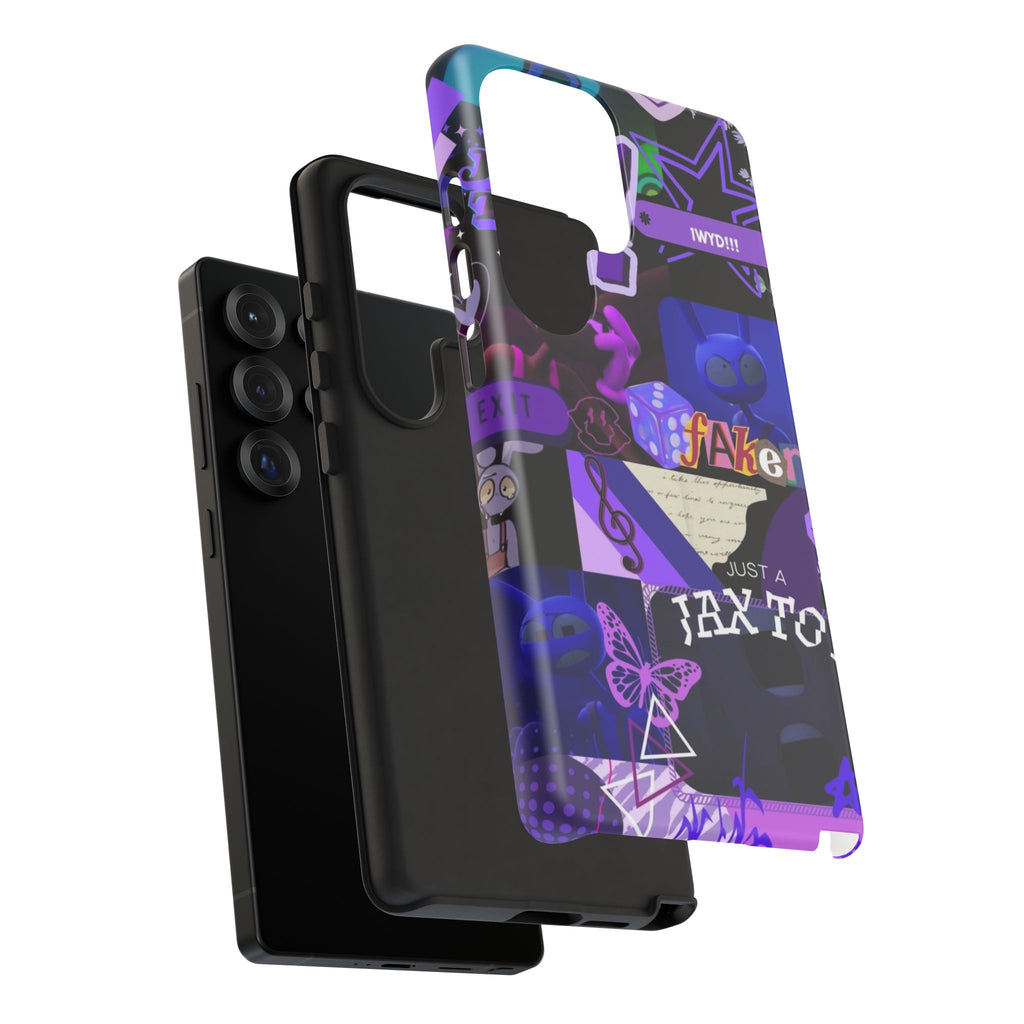 Jax The Amazing Digital Circus Purple Grunge Collage Phone Case | Tough Cases