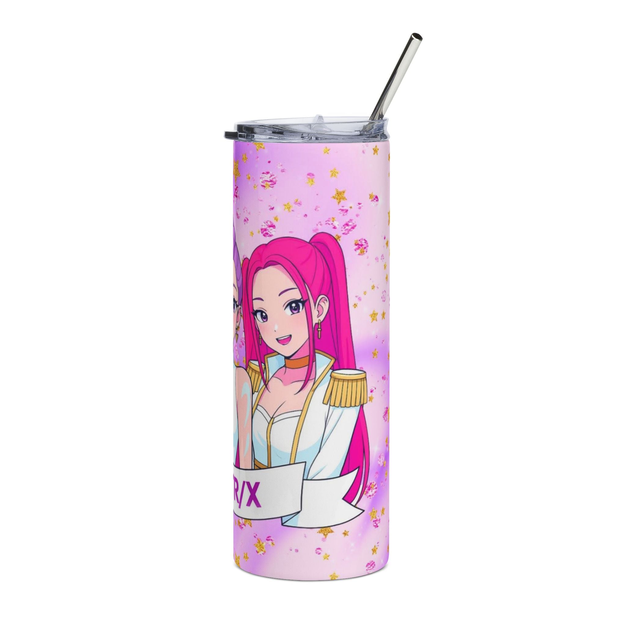 Huntrix Kpop Demon Hunters Anime Girl Trio Tumbler | 20oz Stainless Steel Travel Cup