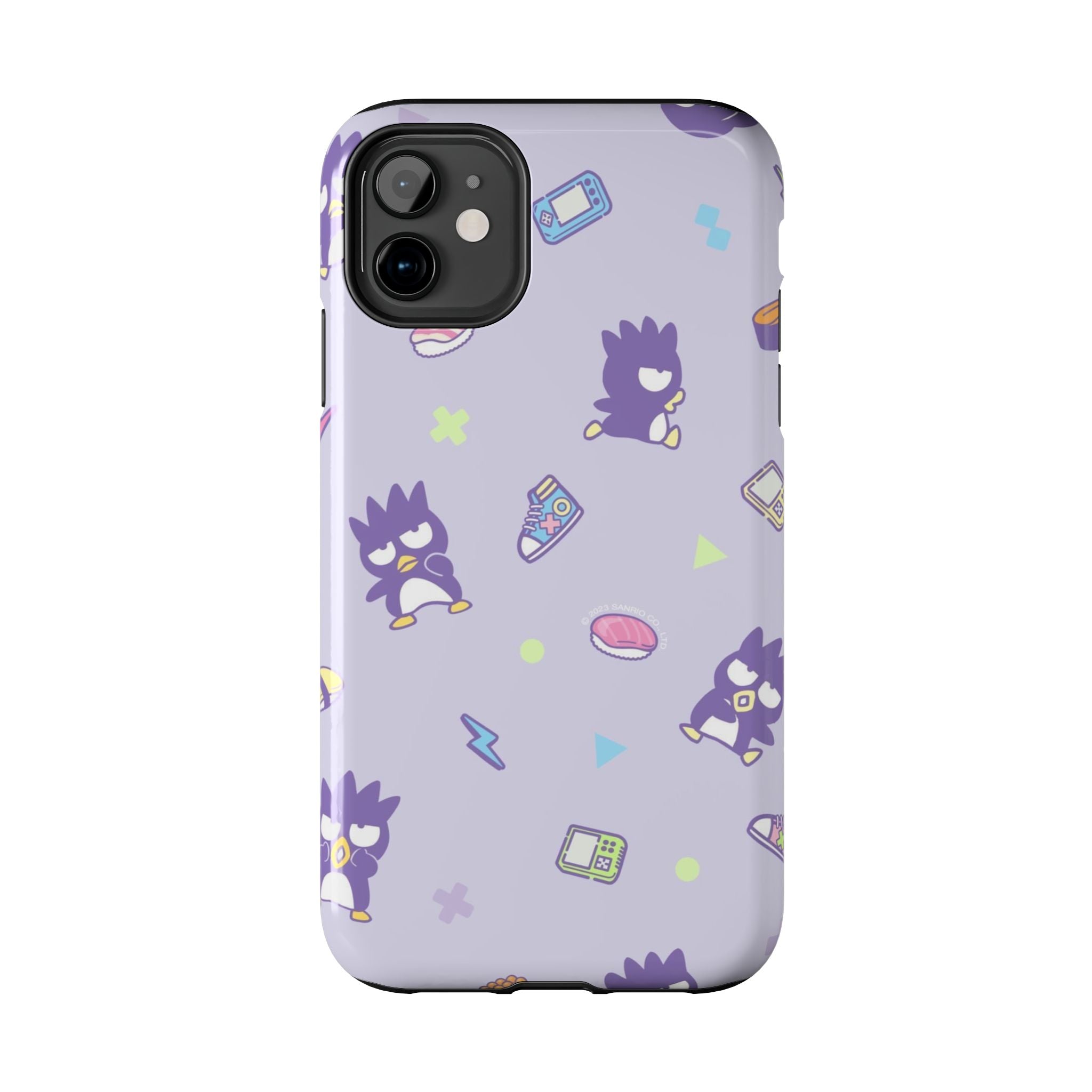 Badtz-maru Sanrio Kawaii Cute Purple Retro Penguin Pattern Phone Case | Cute Kawaii Tech Icons