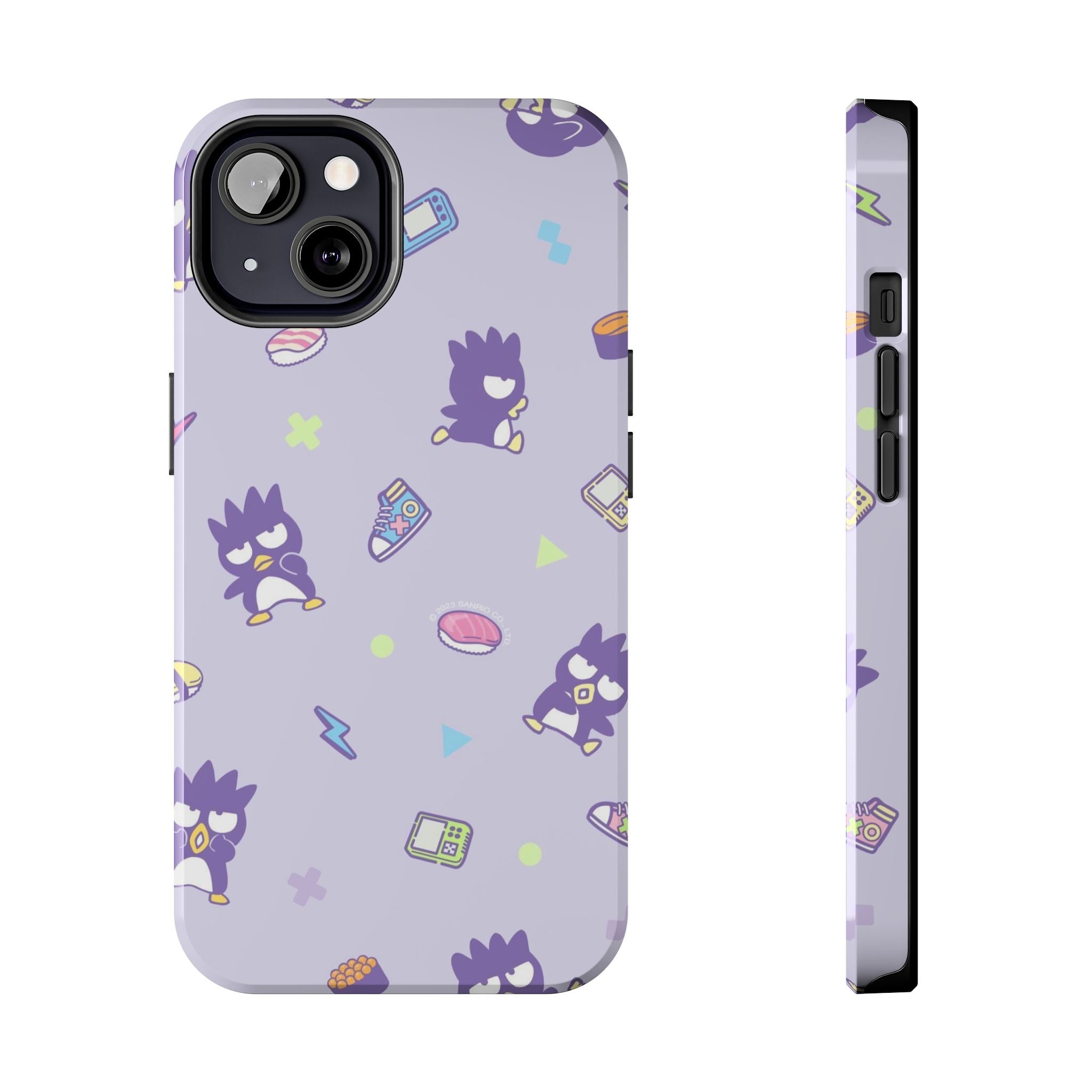 Badtz-maru Sanrio Kawaii Cute Purple Retro Penguin Pattern Phone Case | Cute Kawaii Tech Icons