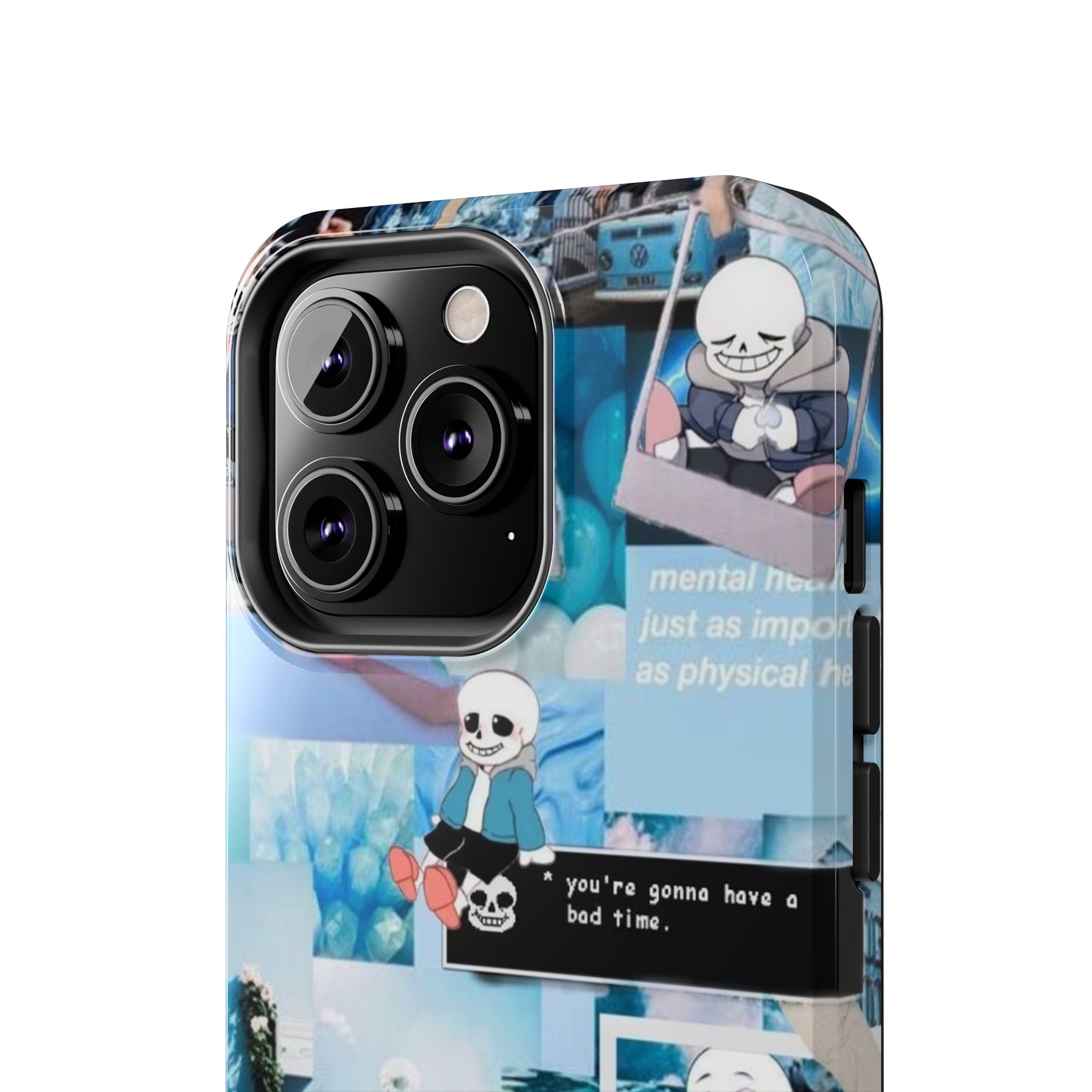 Undertale Sans Character Collage Tough Phone Case | Blue Aesthetic, Undertale-inspired