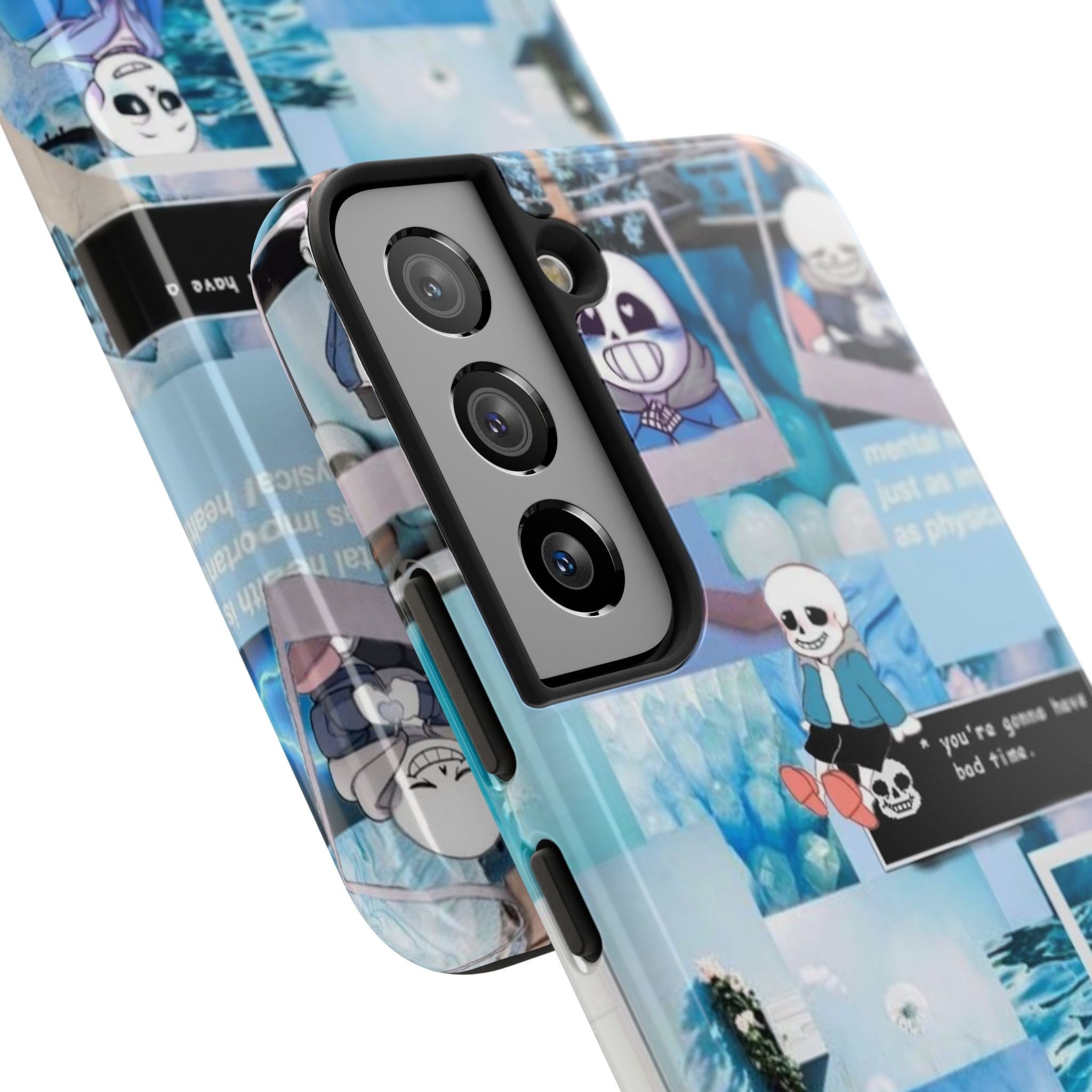 Undertale Sans Character Collage Tough Phone Case | Blue Aesthetic, Undertale-inspired