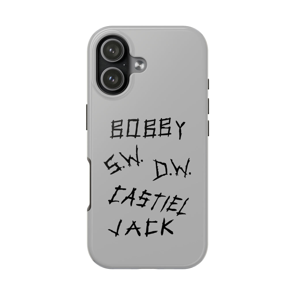 Supernatural Castiel Jack Sam Dean Winchester Handwritten Names Phone Case | Bobby S.W. D.W. Castiel Jack