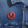 Hazbin Hotel Cherri Bomb Inspired Anarchy Angel Heart pin button | 1.25" enamel-style pin