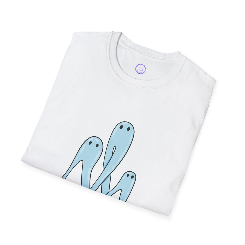 Fresno Night Crawlers T-Shirt | Cute Blue Worms Design