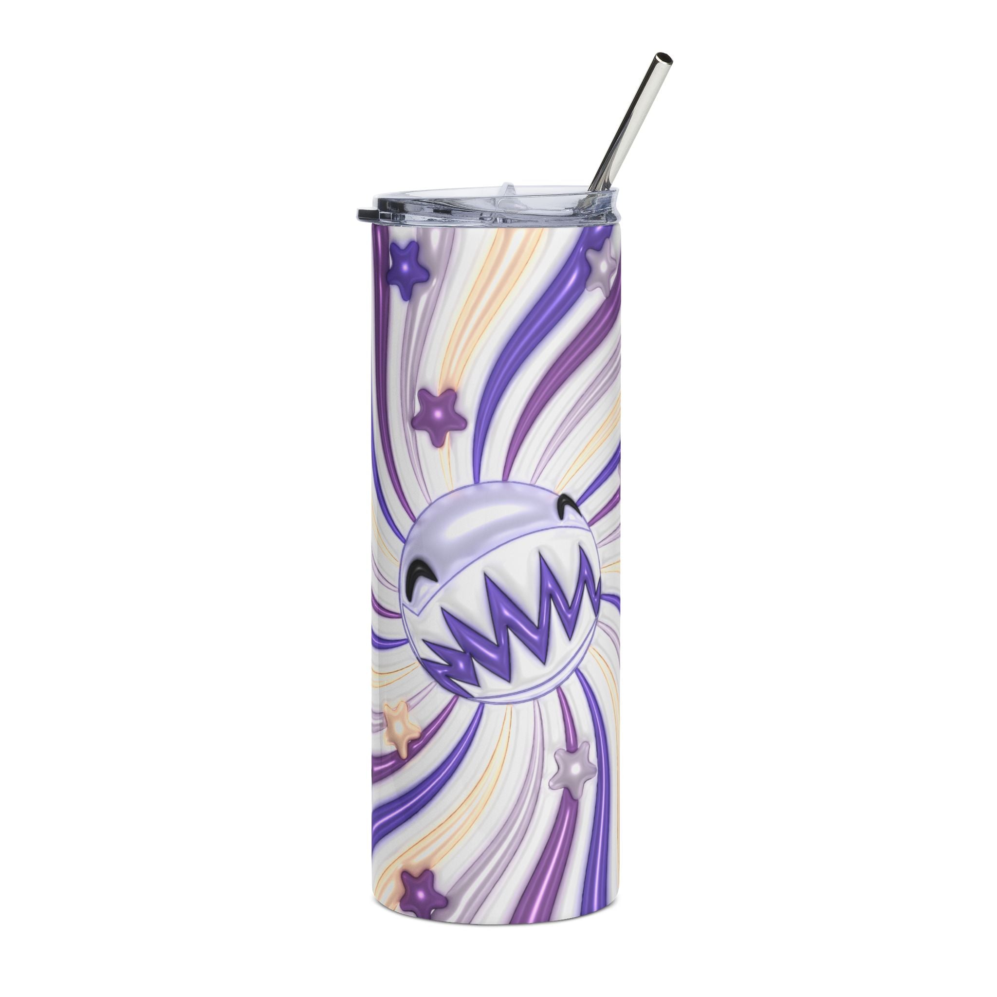Bubble The Amazing Digital Circus Purple Swirl Monster face 20oz Tumbler | Stainless Steel Travel Cup