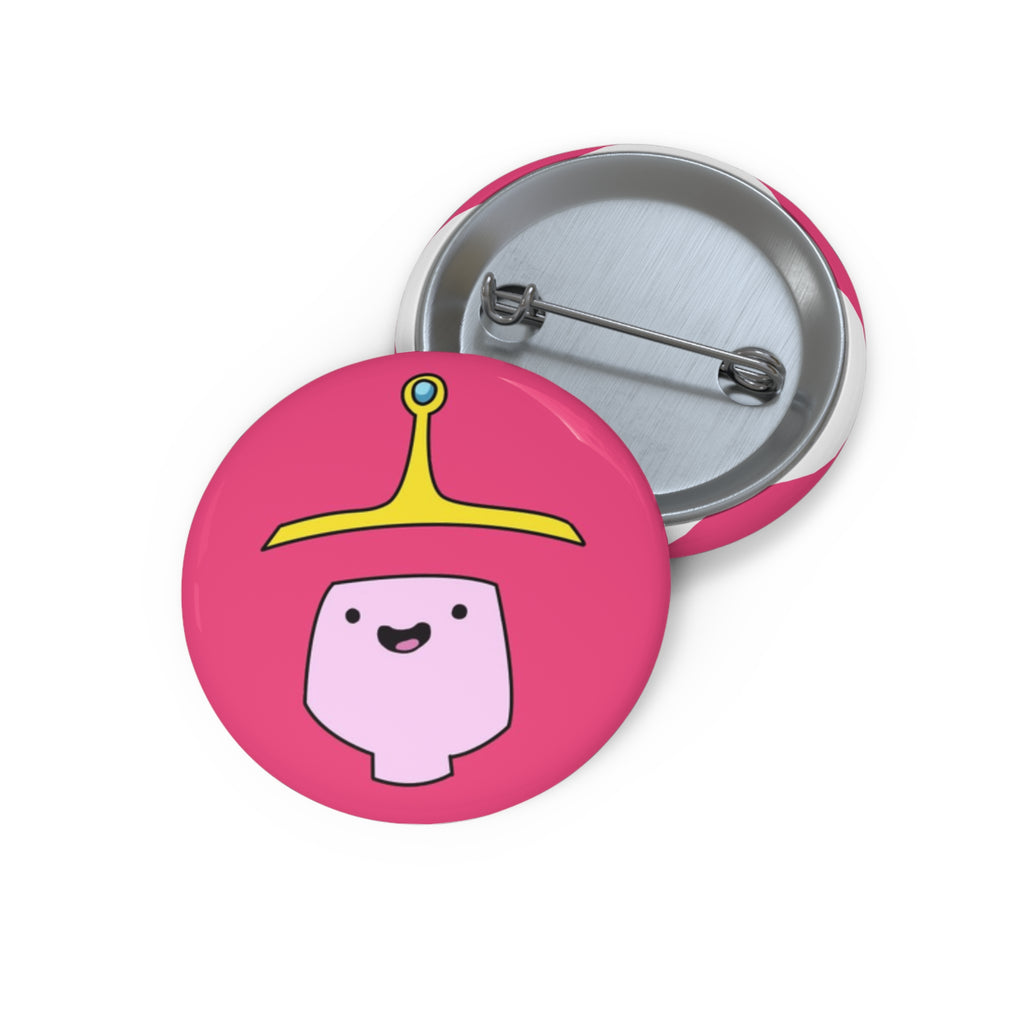 Adventure Time Princess Bubblegum Crown Pin Button | Cute Cartoon Character Badge