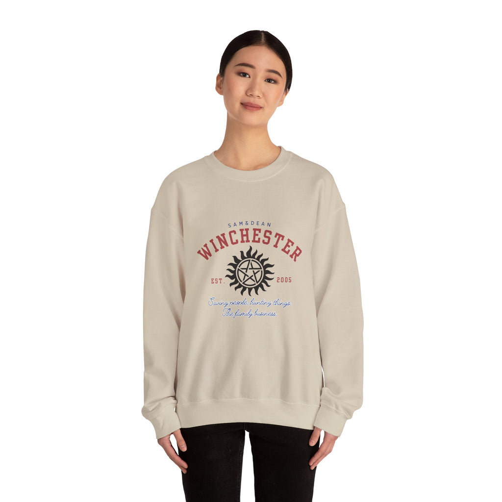 Supernatural Winchester Sigil logo Crewneck Sweatshirt | Supernatural-inspired