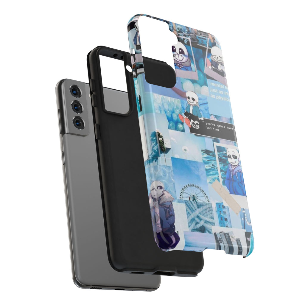 Undertale Sans Character Collage Tough Phone Case | Blue Aesthetic, Undertale-inspired