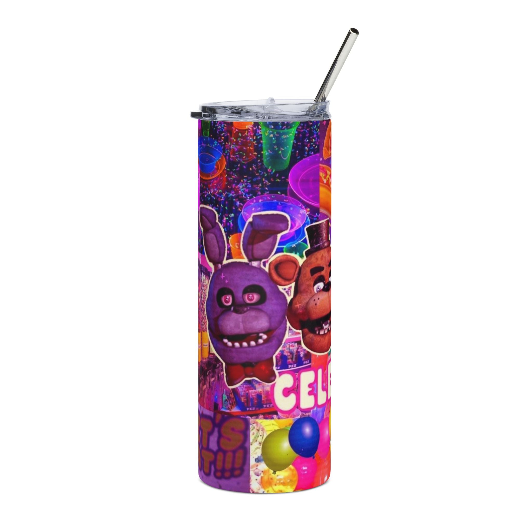 FNAF 5NAF Five Nights at Freddys Party Characters Tumbler | 20oz Stainless Steel Tumbler