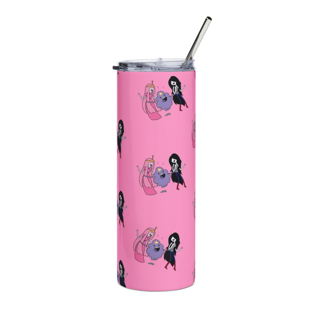 Adventure Time Marceline and Bubblegum Cute Cartoon Girls Pattern Tumbler | 20oz Stainless Steel