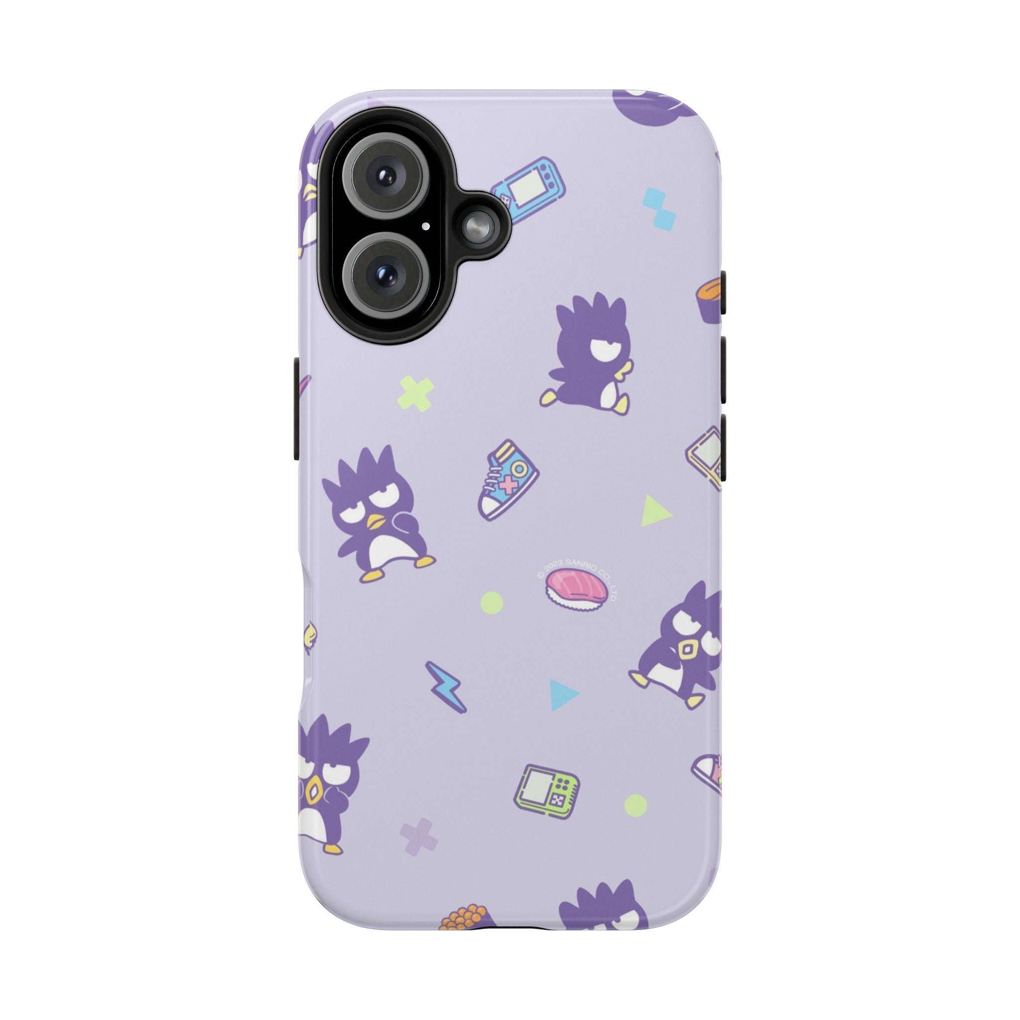Badtz-maru Sanrio Kawaii Cute Purple Retro Penguin Pattern Phone Case | Cute Kawaii Tech Icons