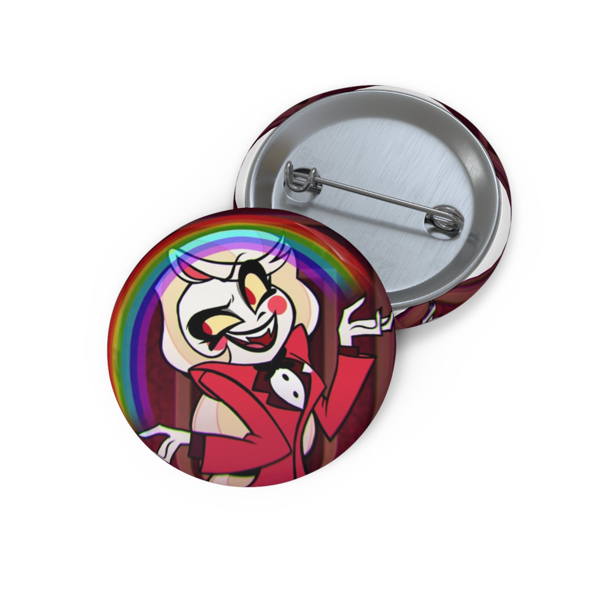 Hazbin Hotel Charlie Morningstar Cartoon Devil Character Pin Buttons | 1.25" Round Button