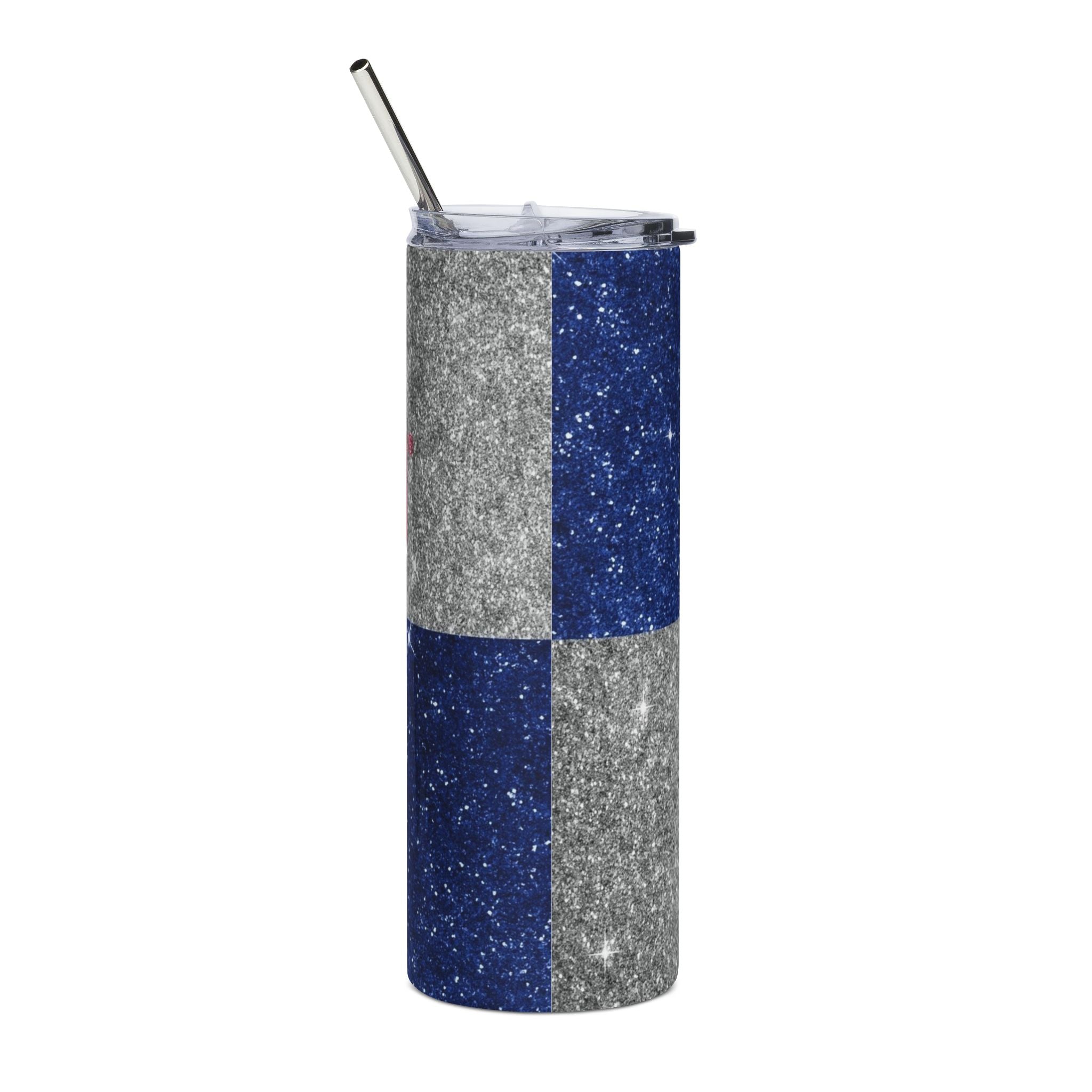 Glitter Red Bull Energy Drink Logo Tumbler | 20oz Stainless Steel Tumbler