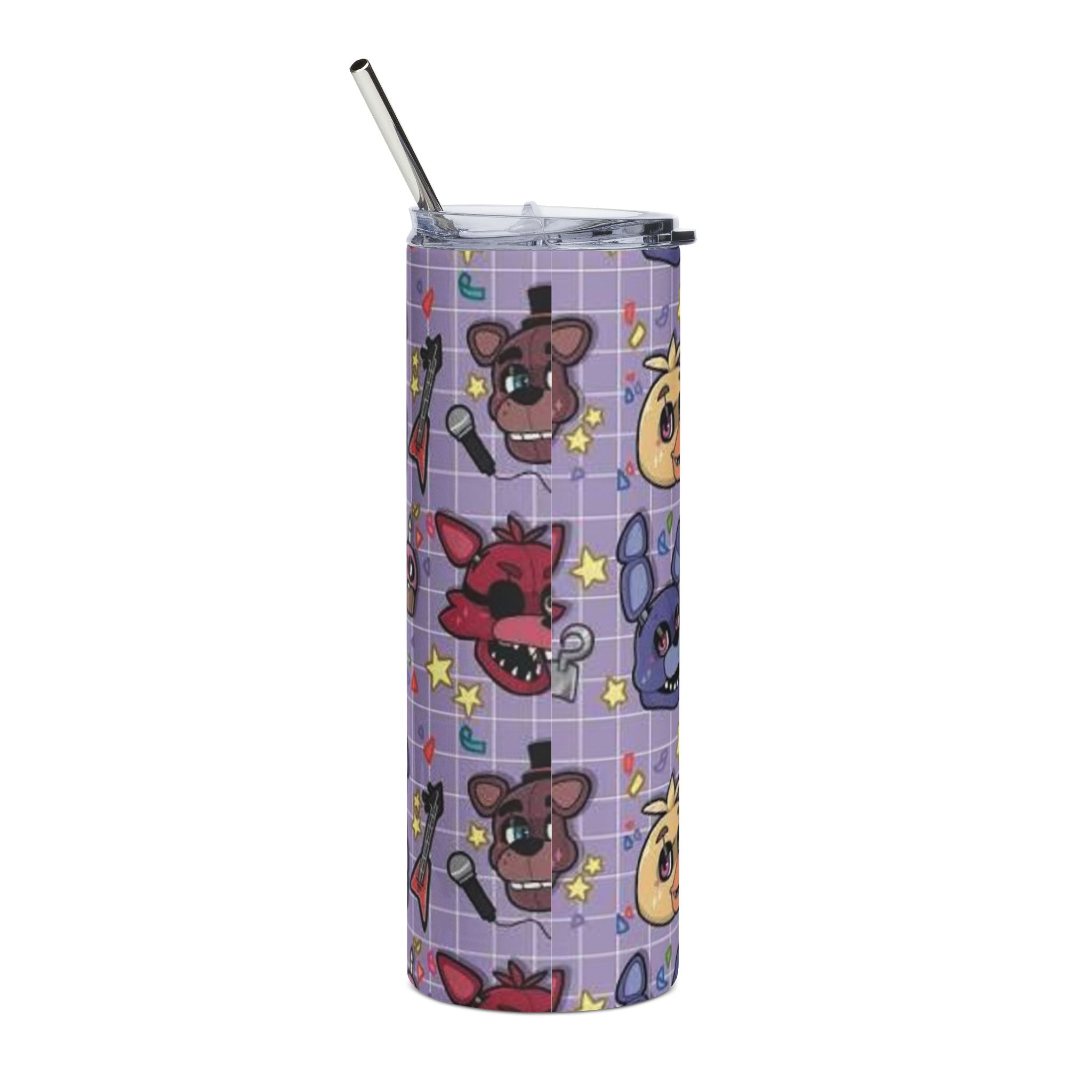 FNAF Five Nights at Freddys 5NAF Character Pattern Tumbler | 20oz Stainless Steel Travel Cup
