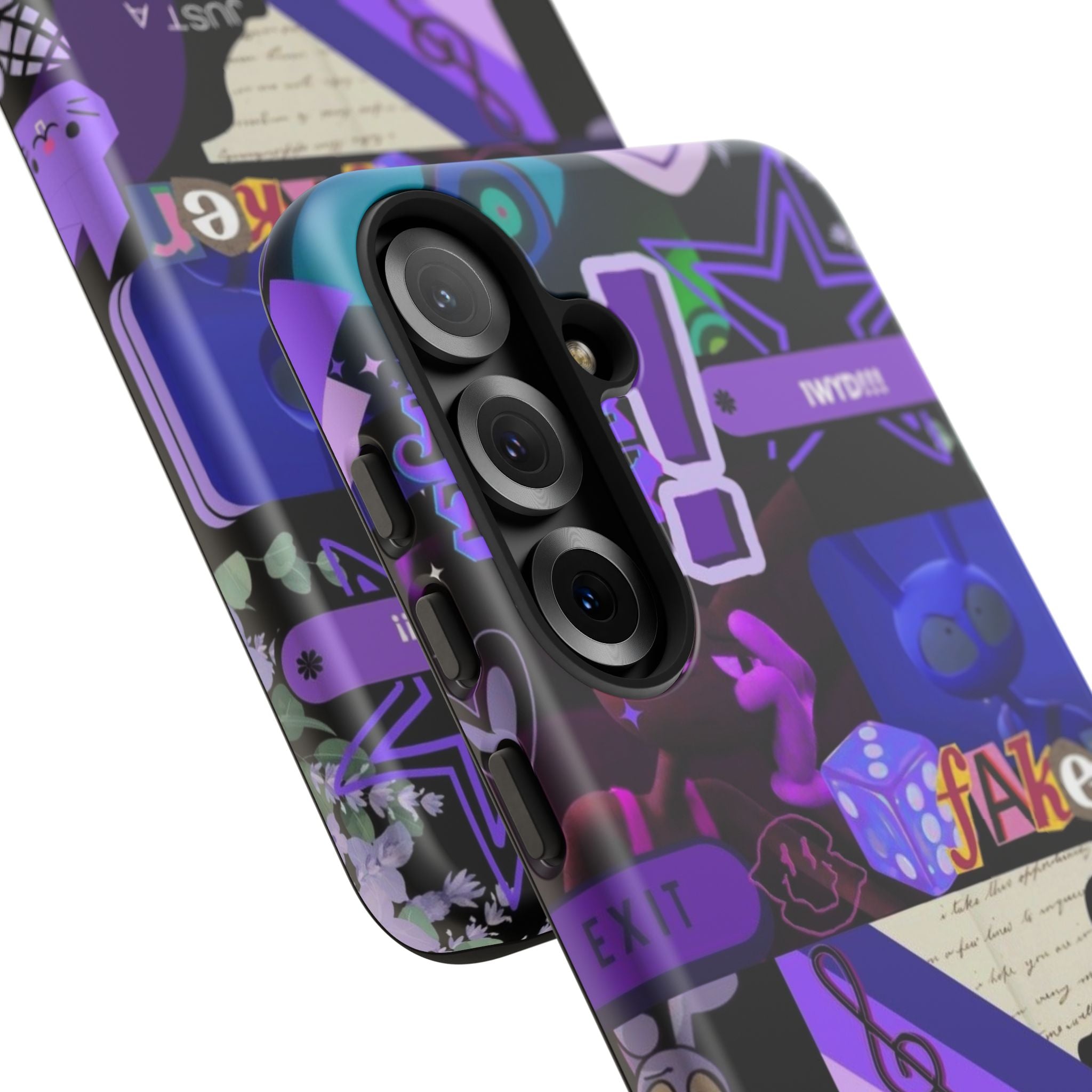 Jax The Amazing Digital Circus Purple Grunge Collage Phone Case | Tough Cases