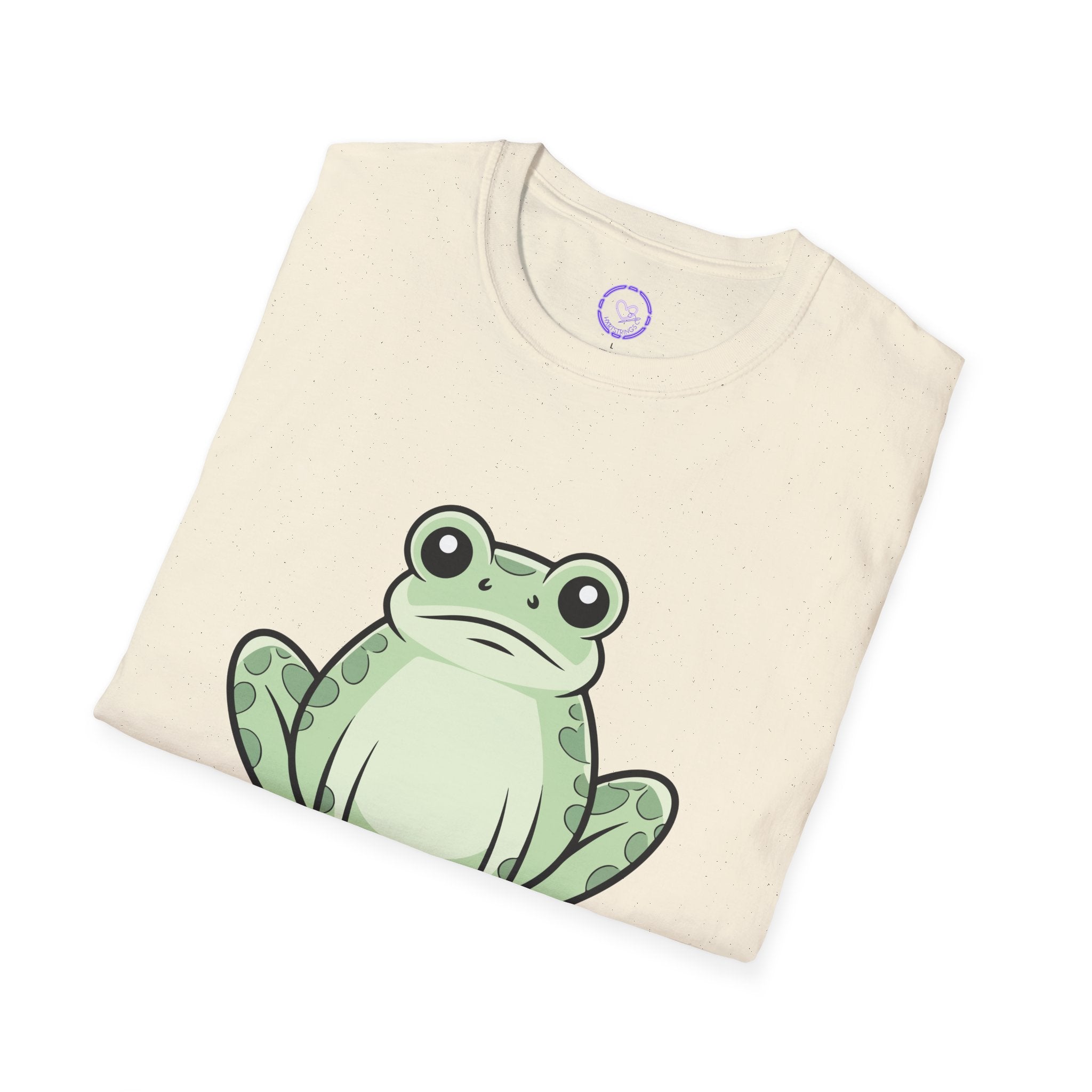 Funny Kawaii Frog Illustration I exist without my consent T-Shirt | Funny Frog Tee