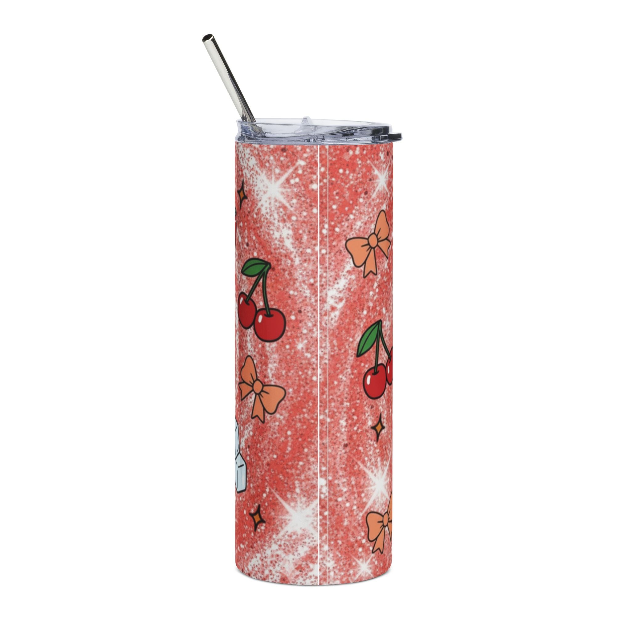 Cherry Cola Classic Tumbler | 20oz Stainless Steel Sparkle Soda Design