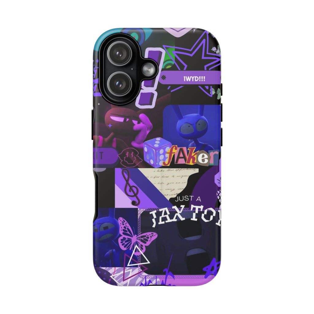 Jax The Amazing Digital Circus Purple Grunge Collage Phone Case | Tough Cases