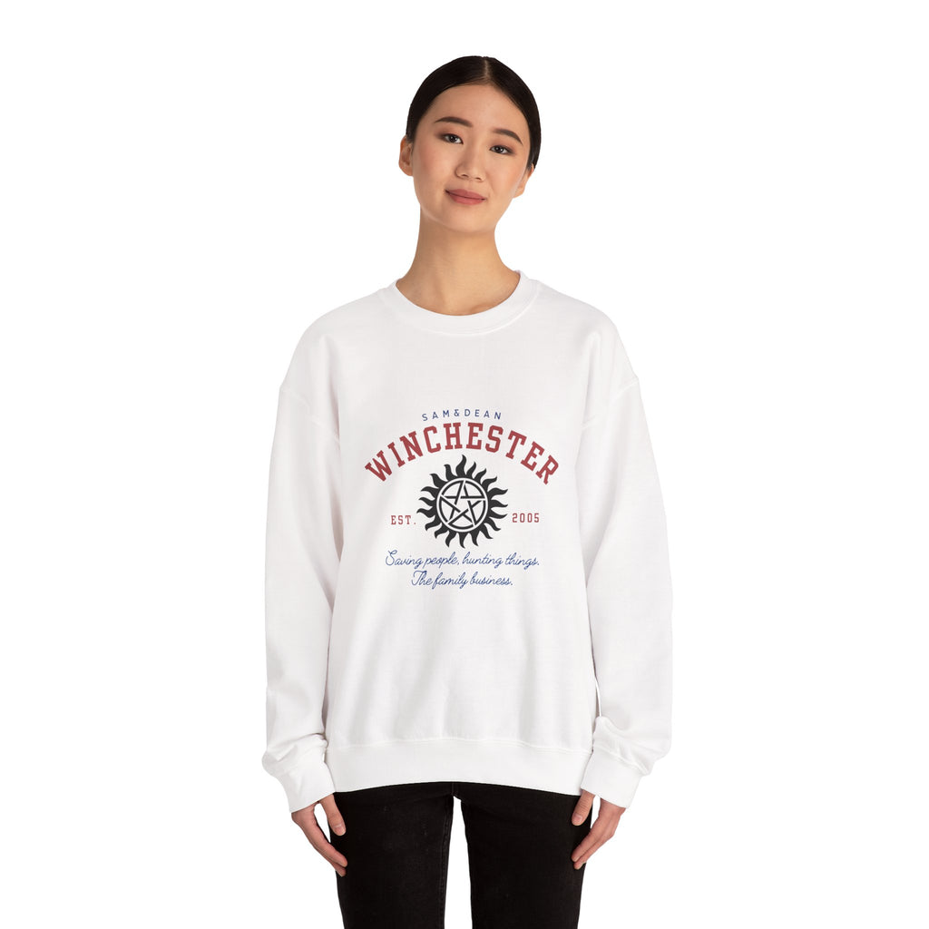 Supernatural Winchester Sigil logo Crewneck Sweatshirt | Supernatural-inspired