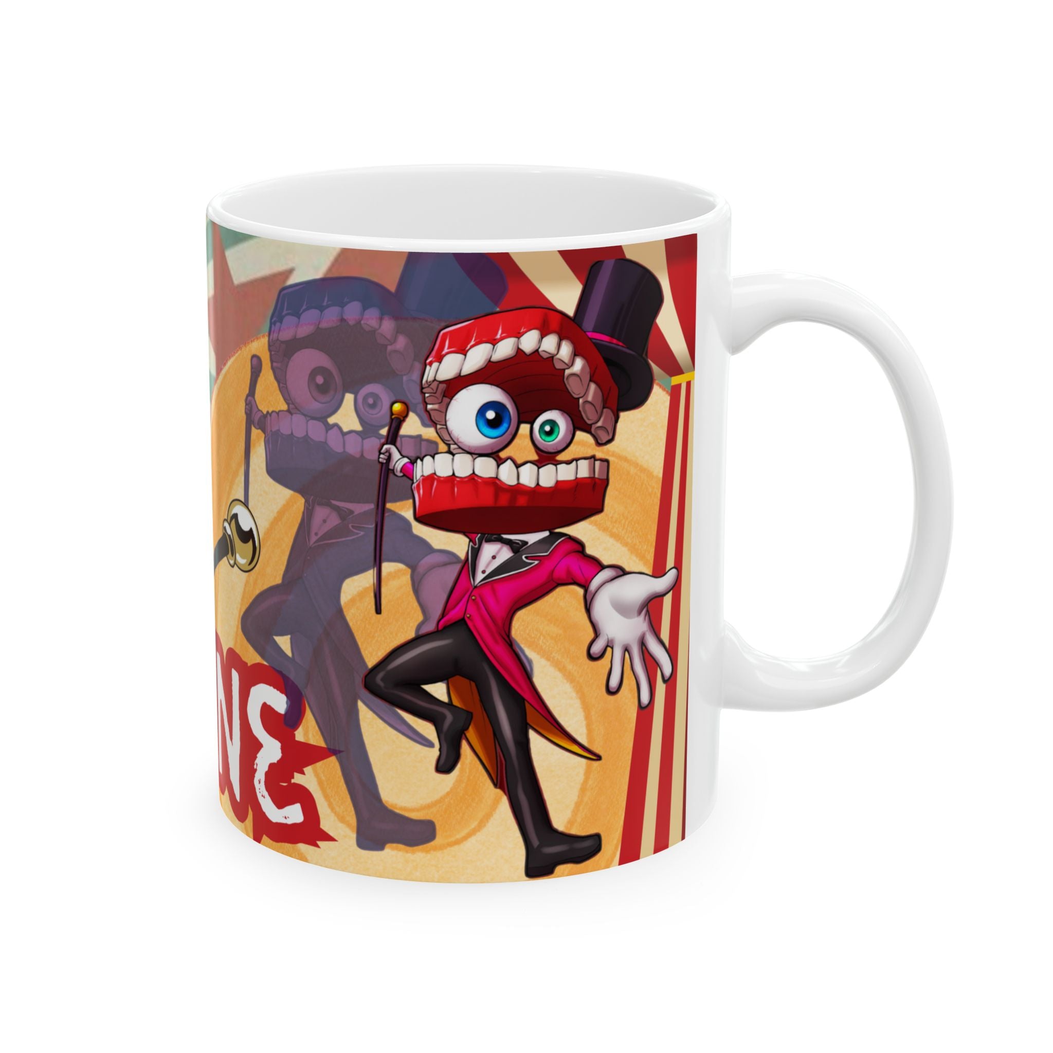 Caine The Amazing Digital Circus Clown Illustration Mug | Cute Ceramic Coffee Cup 11oz Gift