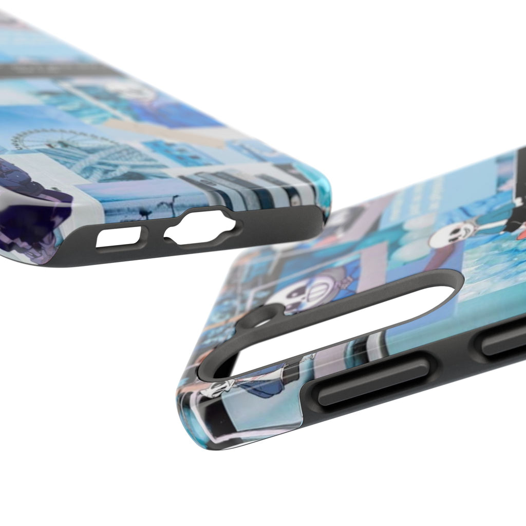 Undertale Sans Character Collage Tough Phone Case | Blue Aesthetic, Undertale-inspired