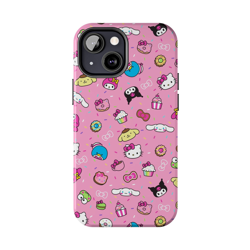 Sanrio Hello Kitty Characters Pattern Phone Case | Tough Phone Cases