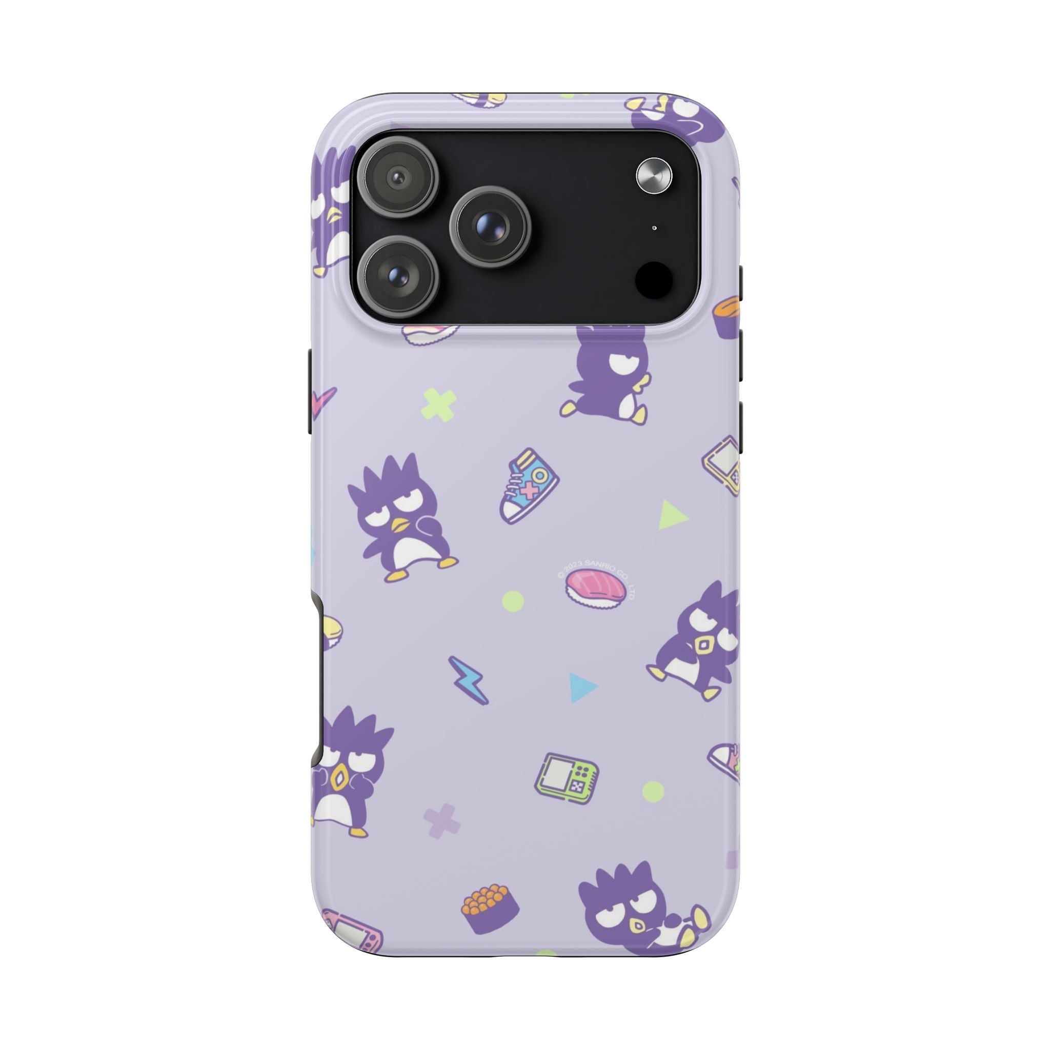 Badtz-maru Sanrio Kawaii Cute Purple Retro Penguin Pattern Phone Case | Cute Kawaii Tech Icons