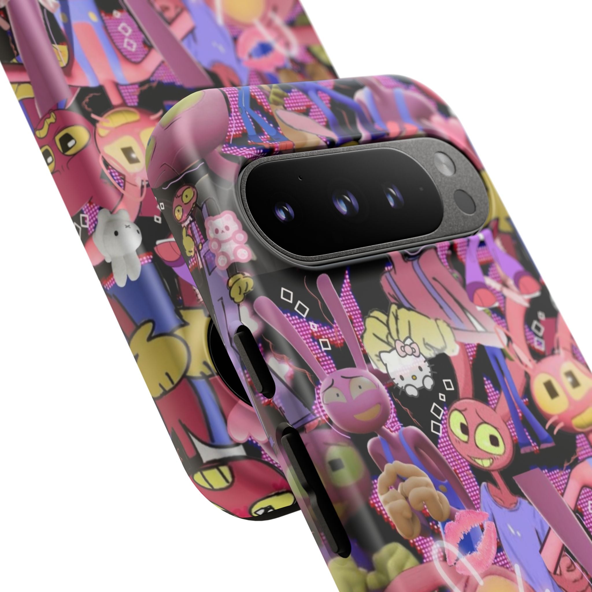 Evil Jax The Amazing Digital Circus Cute Pink Cartoon Characters phone case | iPhone Samsung Tough Case