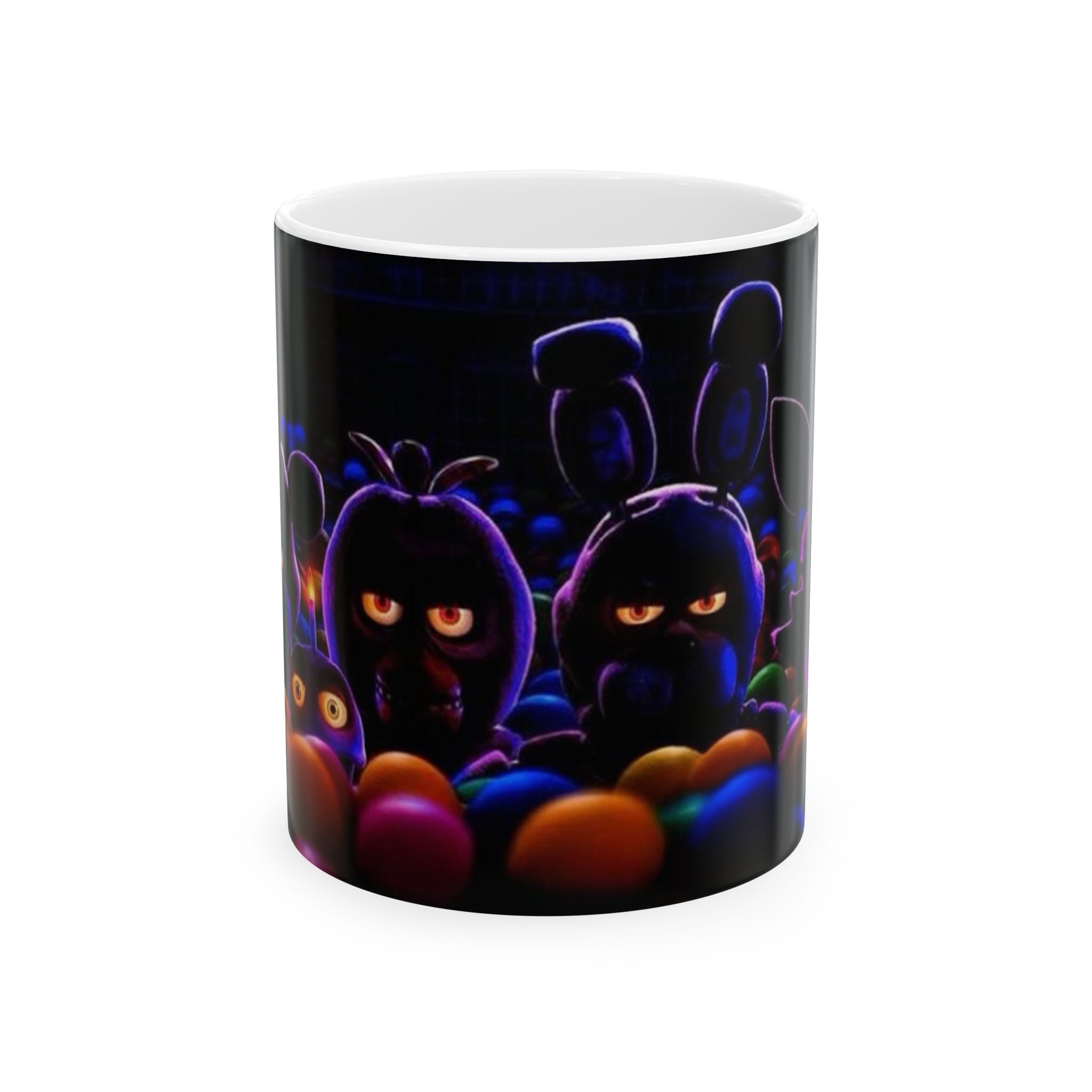 FNAF Movie Five Nights at Freddys 5NAF Creepy Glow Bunny Faces Mug | Ceramic Coffee Cup