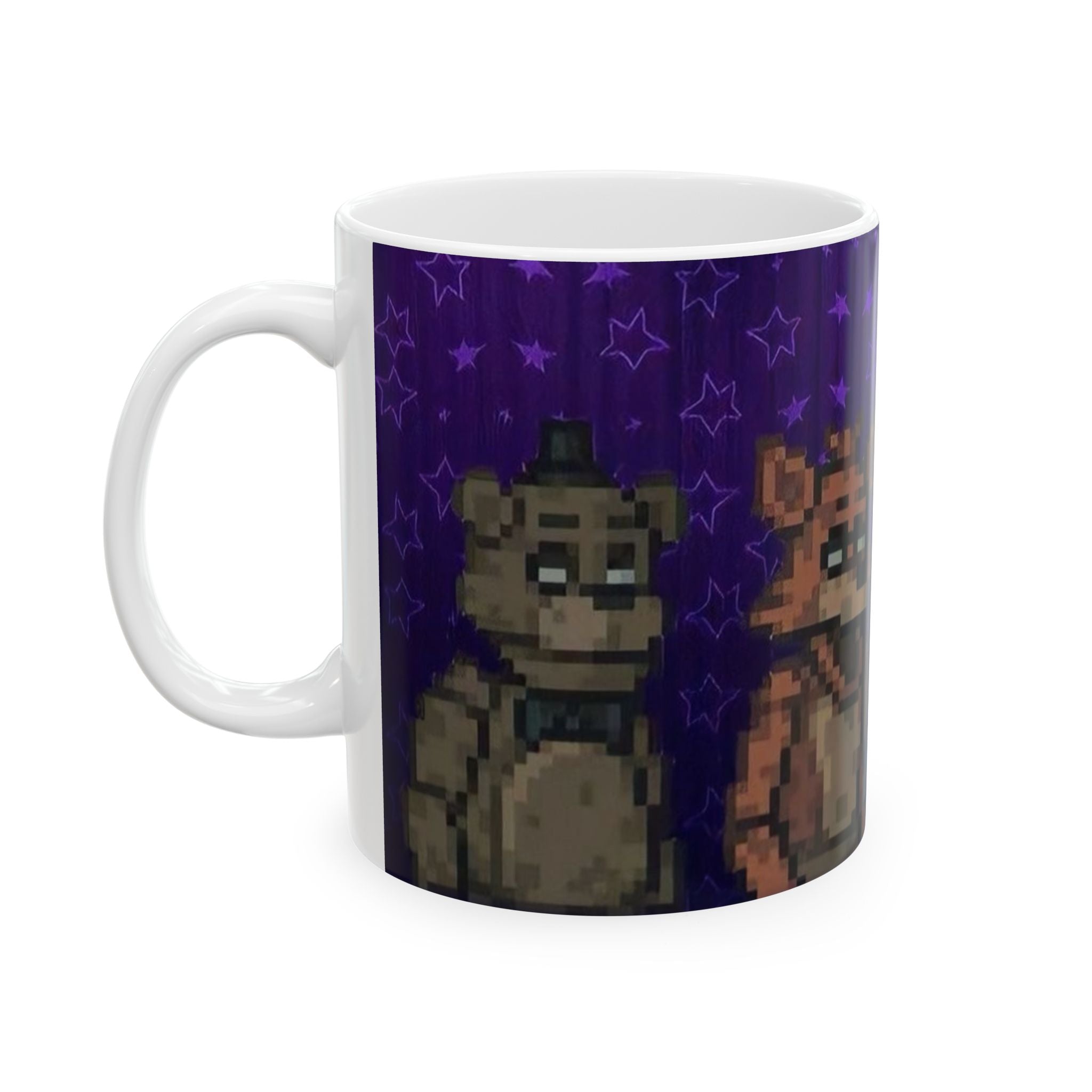 FNAF 5NAF Five Nights at Freddys Pixel Animatronic Characters Mug | Ceramic Coffee Tea Cup