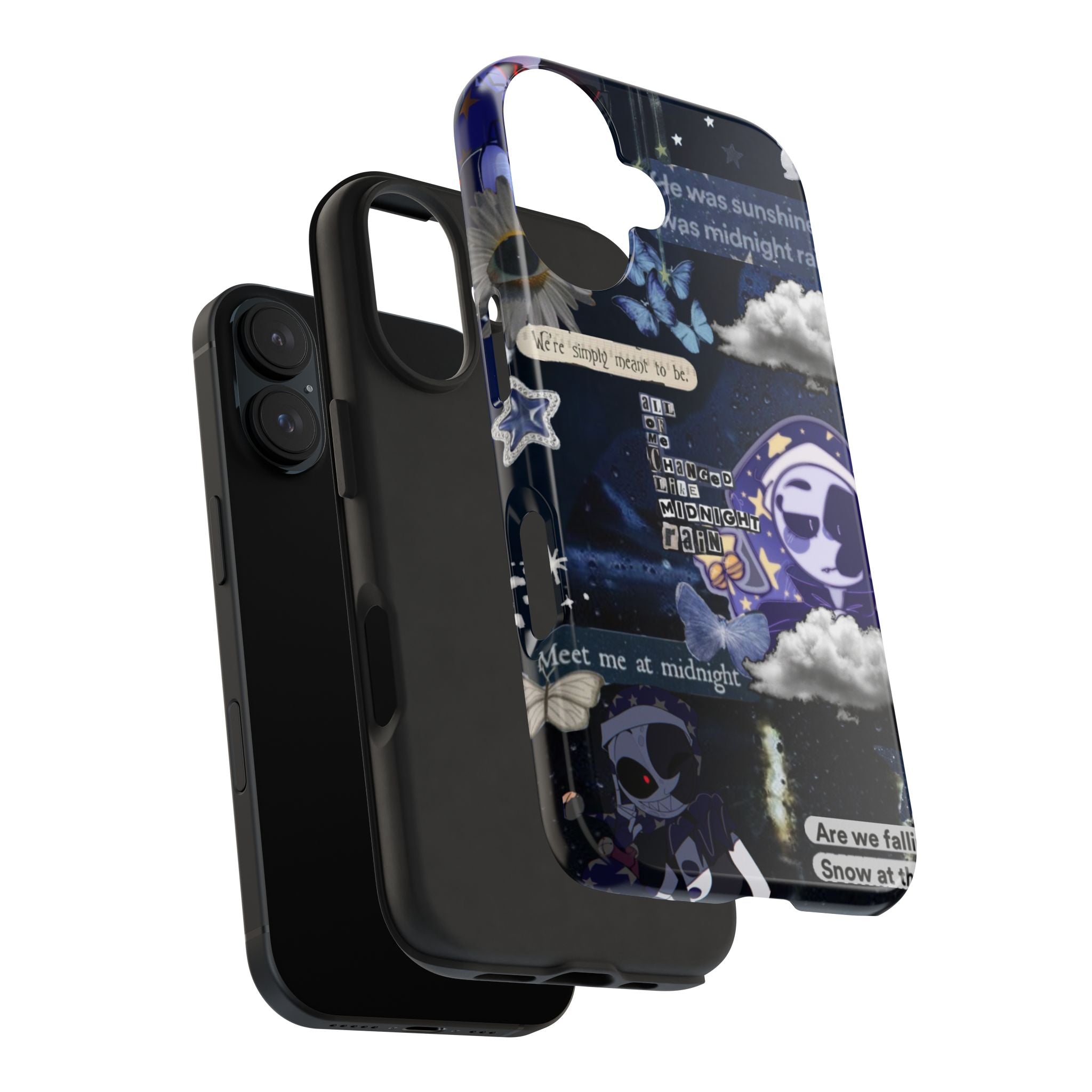 FNAF Five Nights at Freddys 5NAF Security Breach Midnight Rain Collage Phone Case | Tough Phone Case